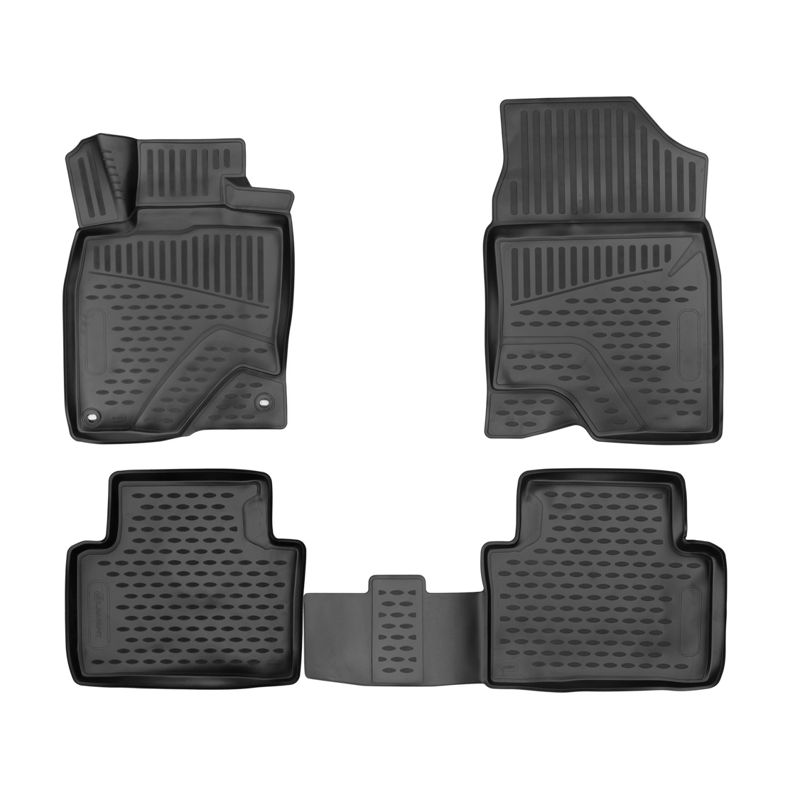 Honda Civic Floor Mats - Omac - Rubber TPE - Black - '16-'18